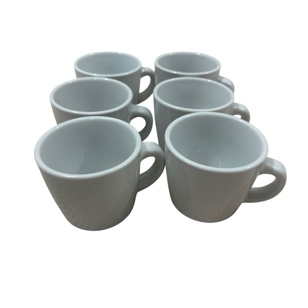 Williams Sonoma White‎ Espresso Cups Demitasse Set of 6